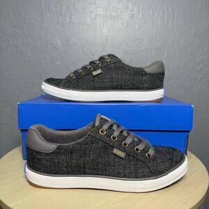Keds Center III Tweed Lace up, Charcoal, 5M
